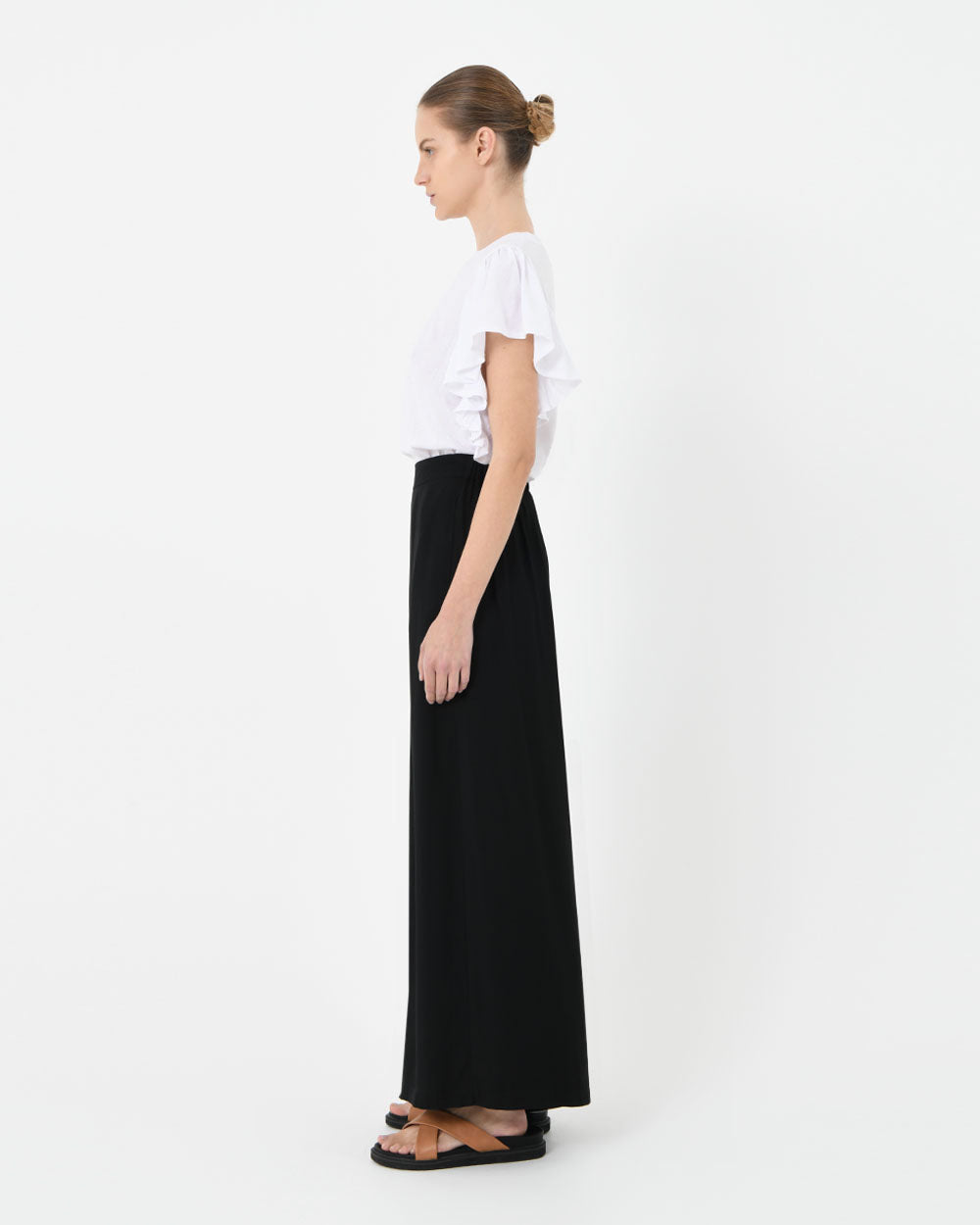 Akane Ruffled Jersey Top