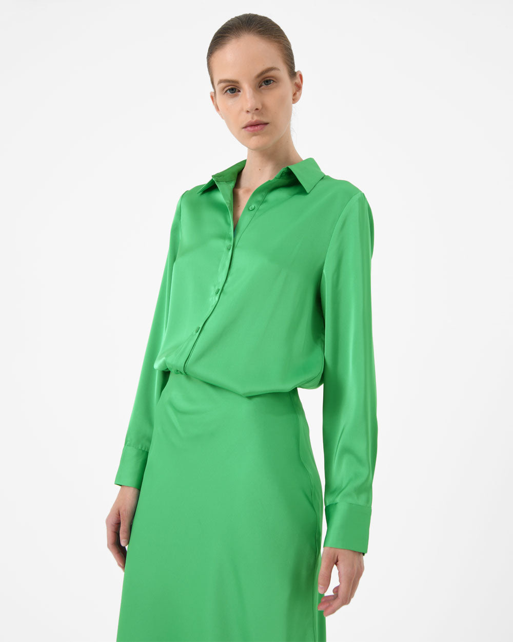 Coco Loose Fit Satin Blouse