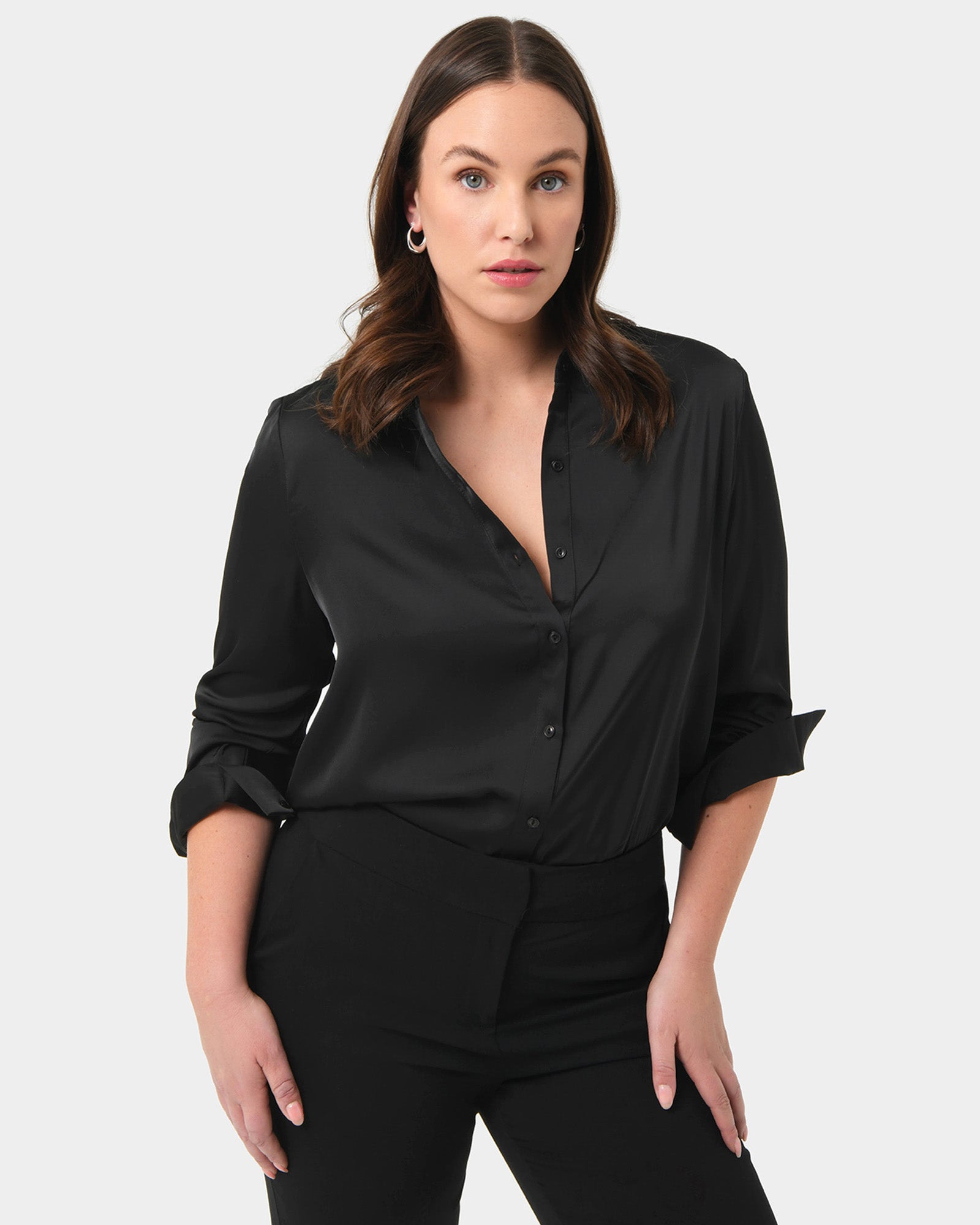 Coco Loose Fit Satin Blouse