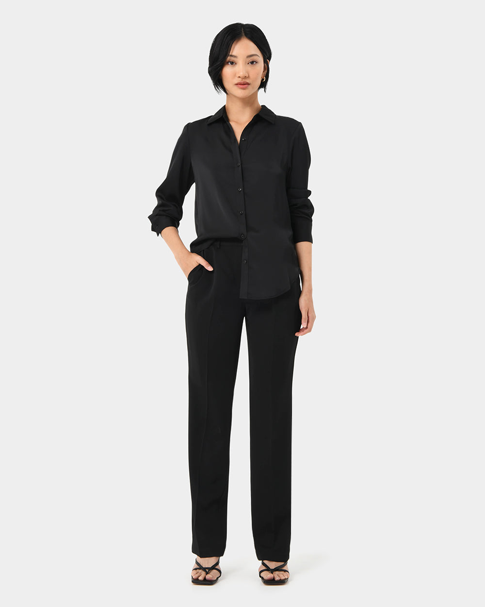 Coco Loose Fit Satin Blouse