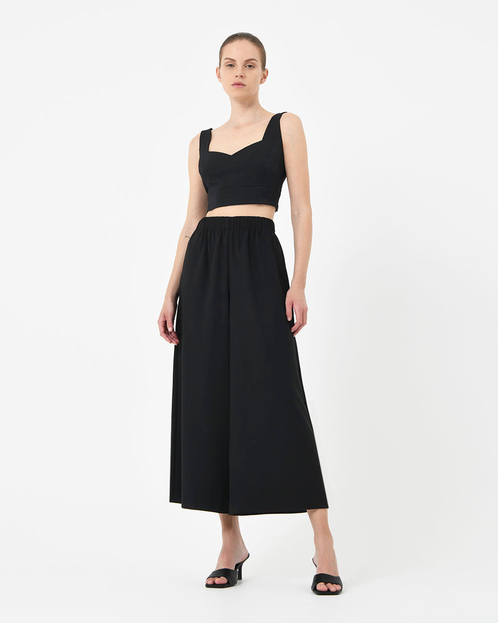 Le Marais Crepe Crop Top