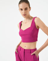 Le Marais Crepe Crop Top