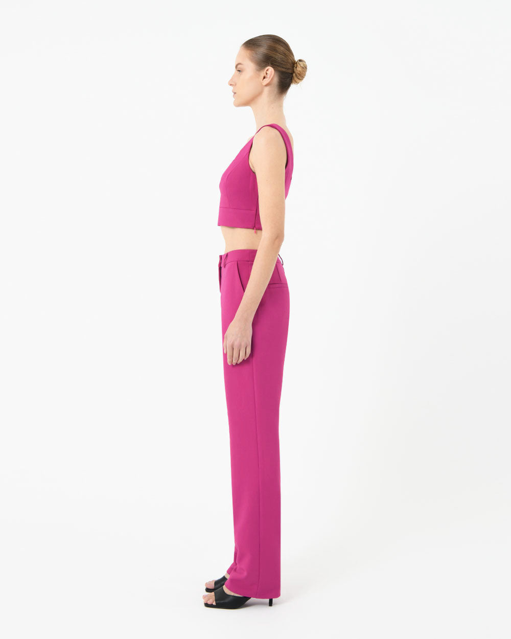 Le Marais Crepe Crop Top