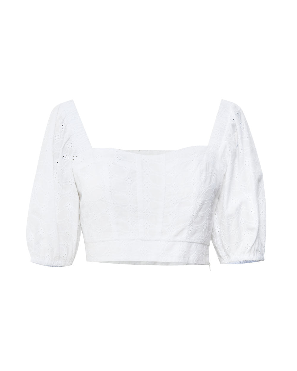 Abella Broderie Crop Top