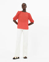Kew Red Printed Blouse