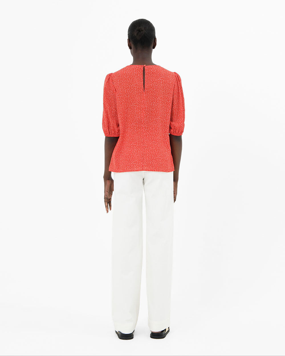 Kew Red Printed Blouse