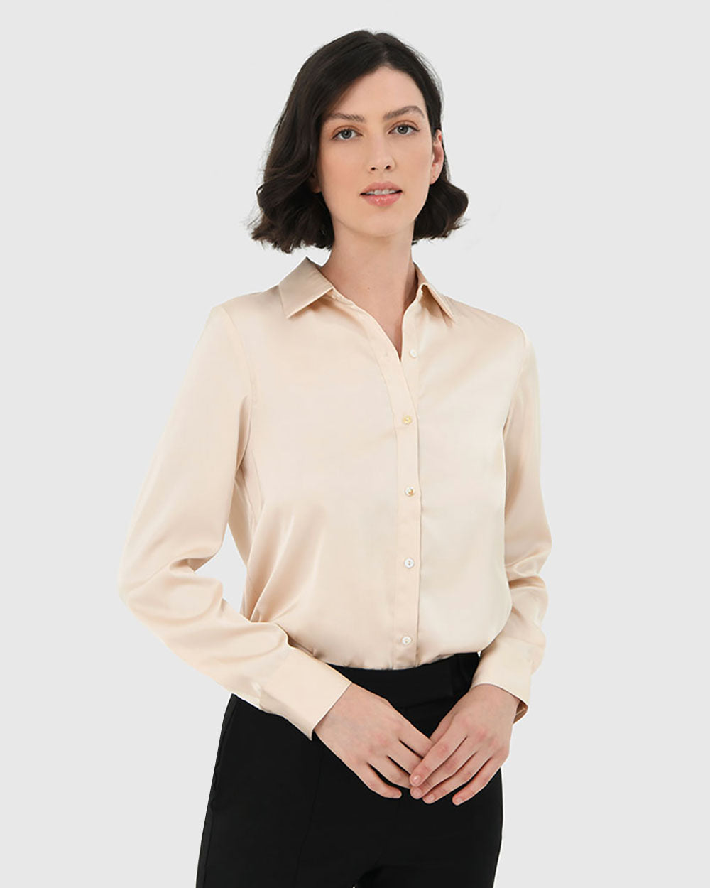 Leon Loose Fit Satin Blouse
