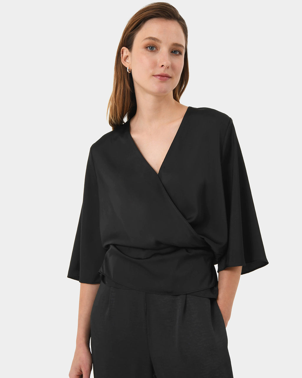 Aviya V-Neck Wrap Blouse