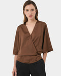 Aviya V-Neck Wrap Blouse