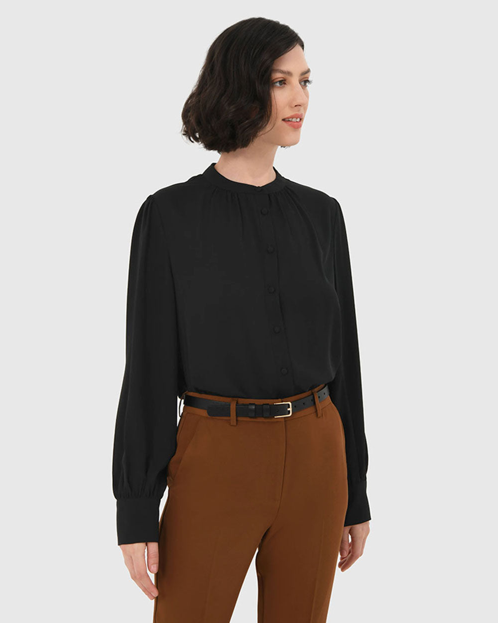 Amalfi Gathered Neck Blouse