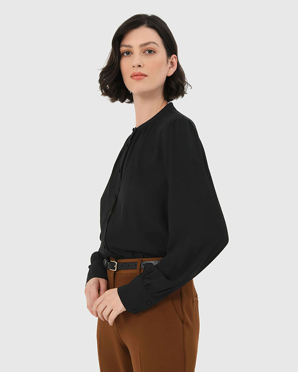 Amalfi Gathered Neck Blouse