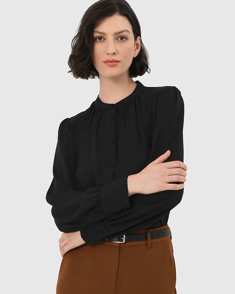 Amalfi Gathered Neck Blouse
