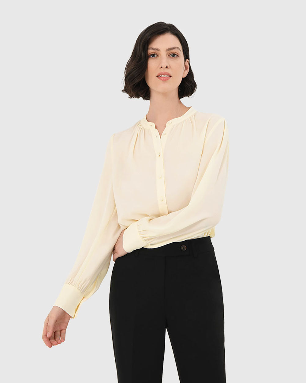 Amalfi Gathered Neck Blouse
