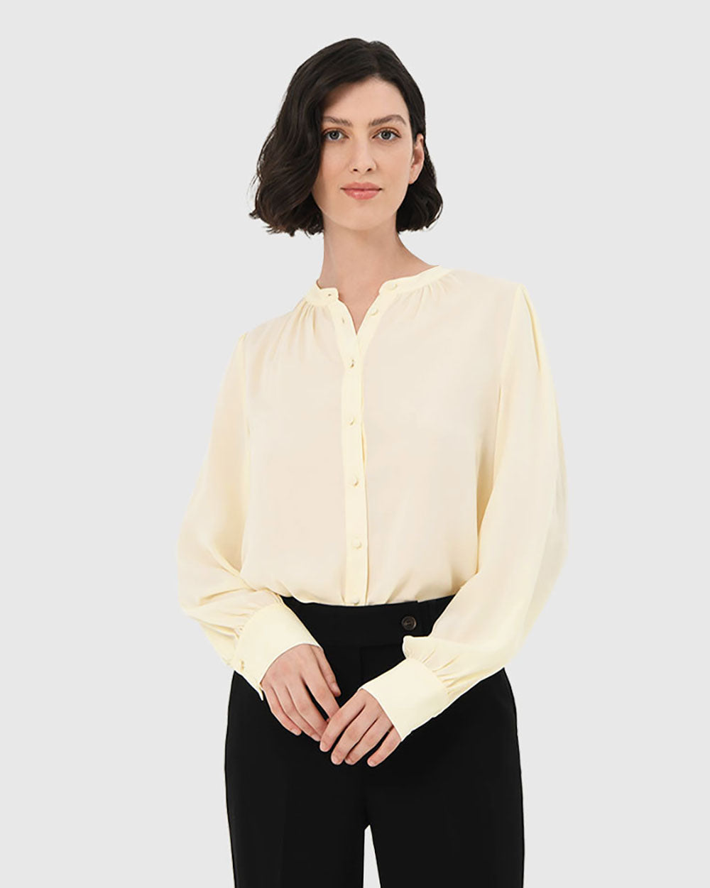 Amalfi Gathered Neck Blouse