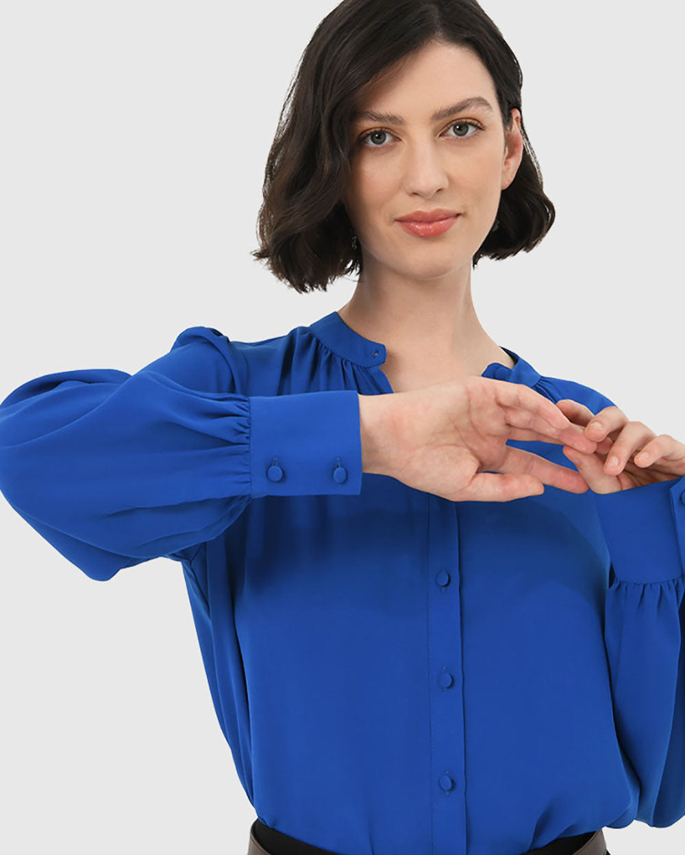 Amalfi Gathered Neck Blouse