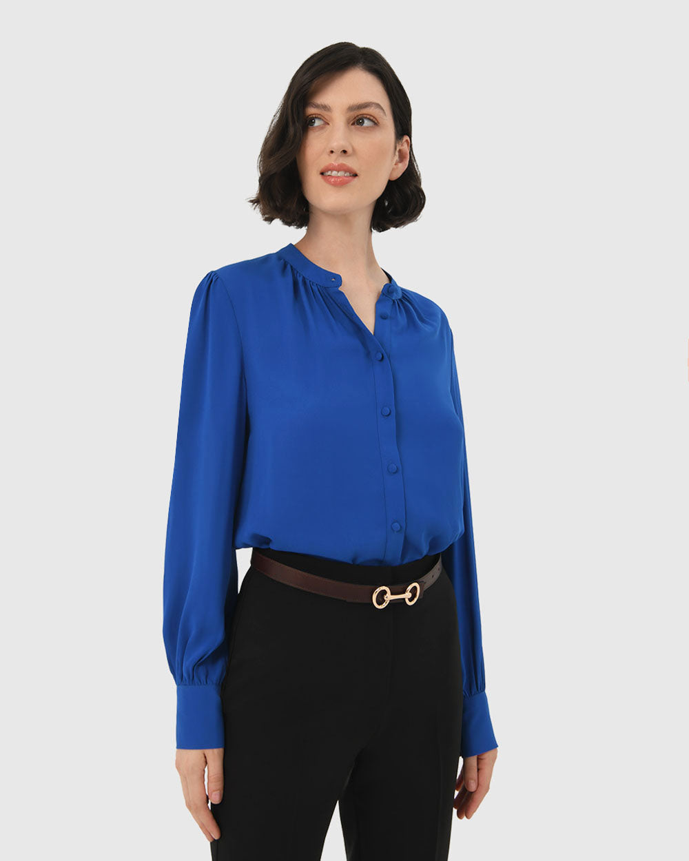 Amalfi Gathered Neck Blouse