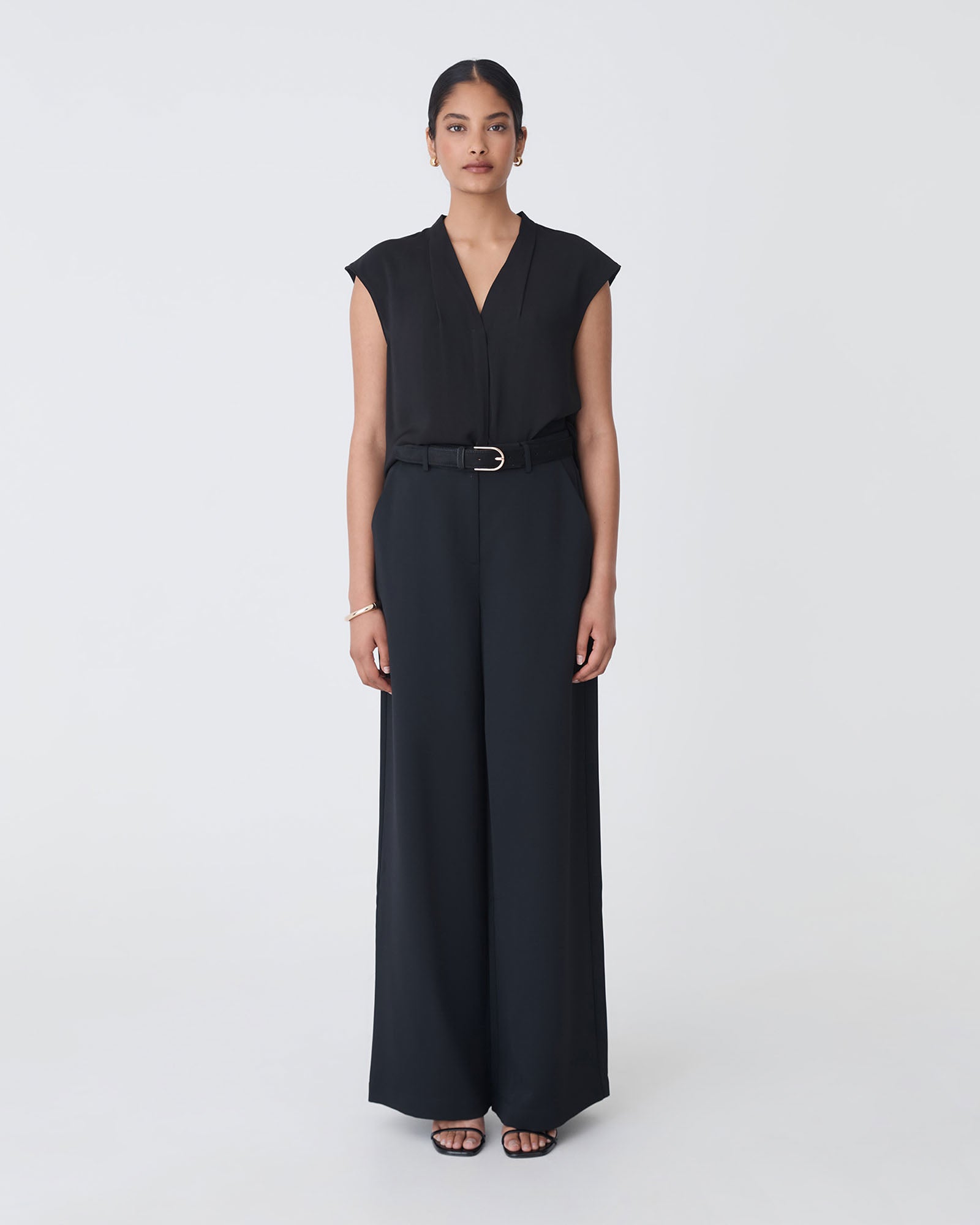 Adelaide V-Neck Cap Sleeve Top