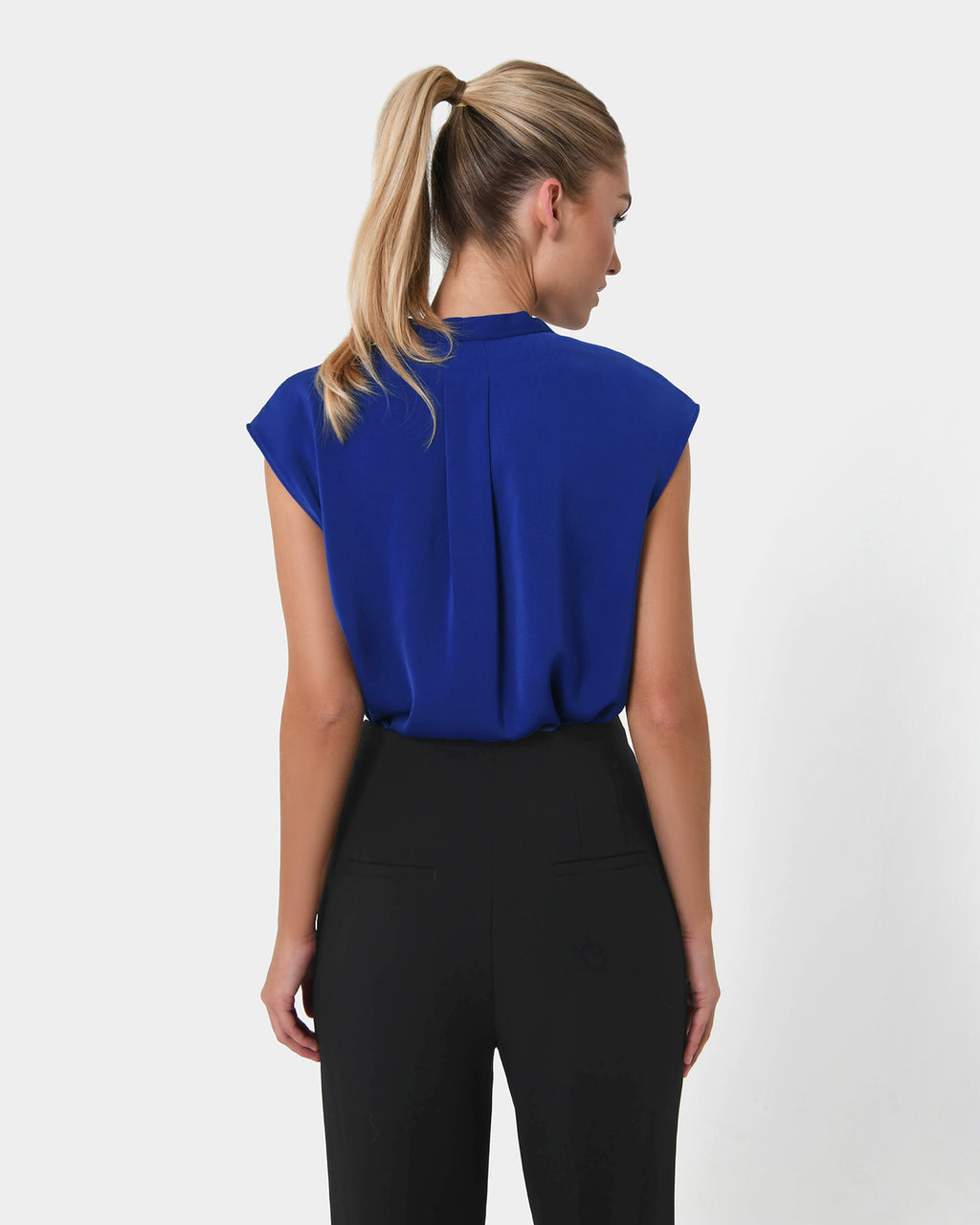 Adelaide V-Neck Cap Sleeve Top