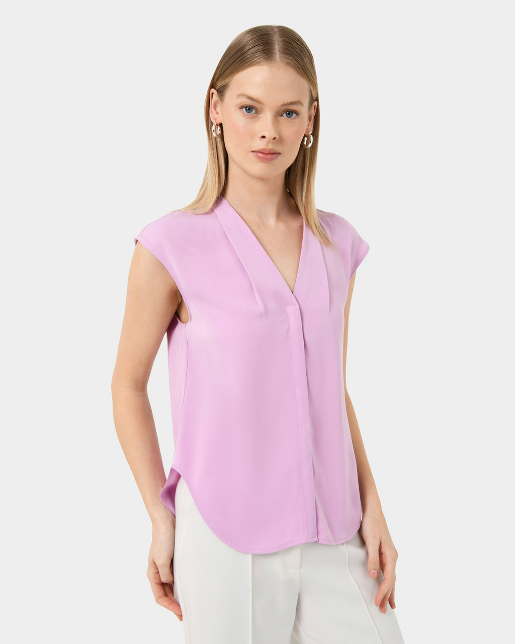 Adelaide V-Neck Cap Sleeve Top