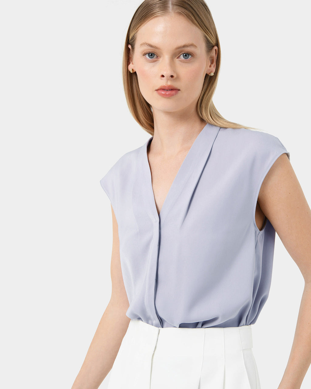Adelaide V-Neck Cap Sleeve Top