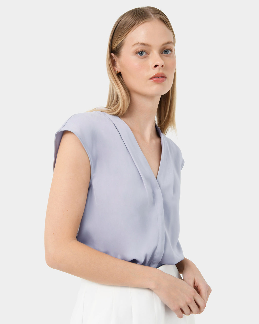 Adelaide V-Neck Cap Sleeve Top