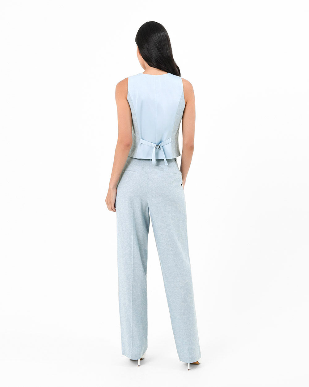 Lilit Linen Chambray Vest