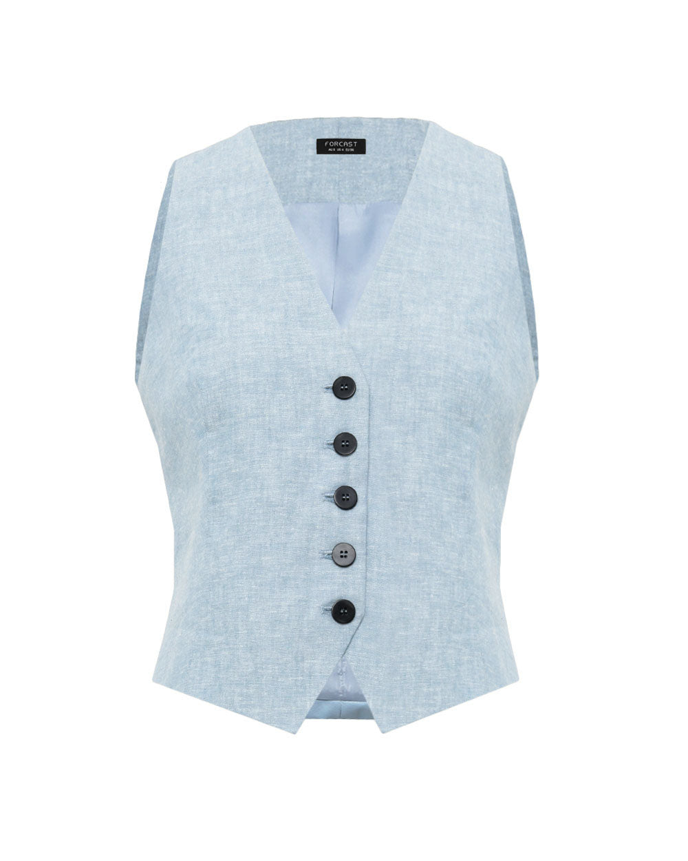 Lilit Linen Chambray Vest
