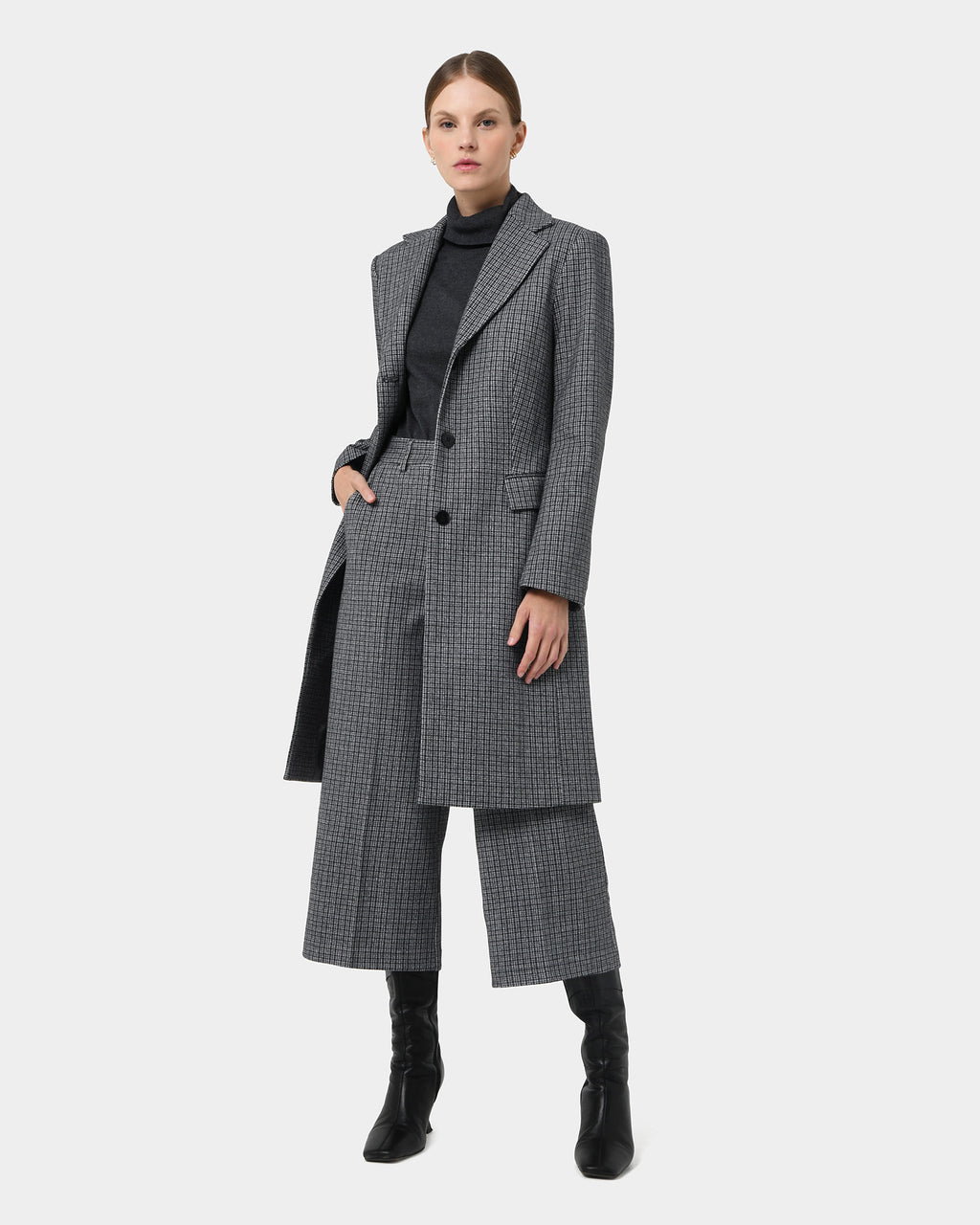 Maxine Check Coat