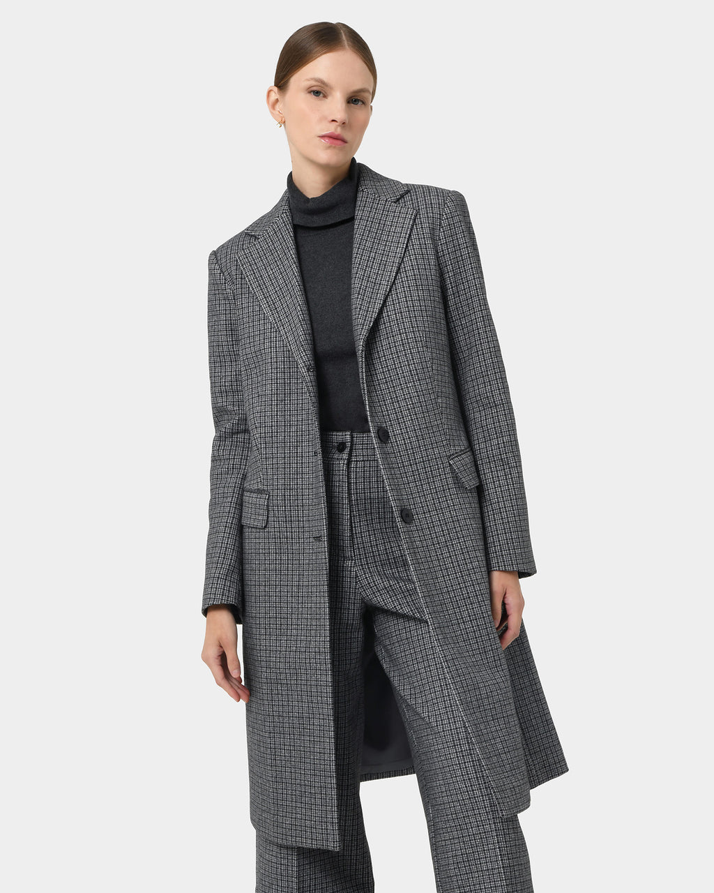 Maxine Check Coat