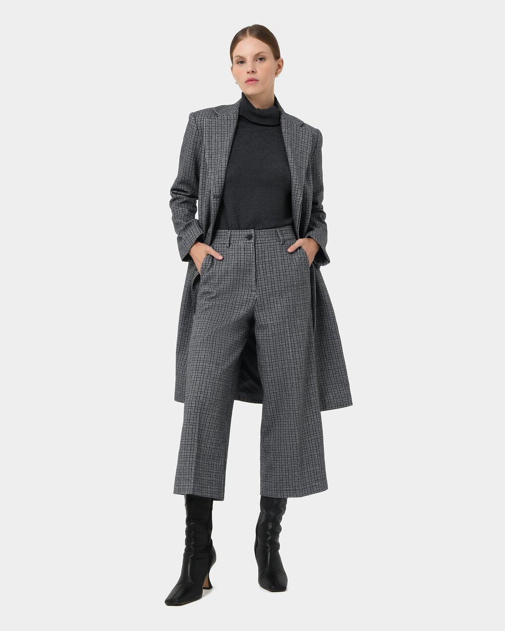 Maxine Check Coat