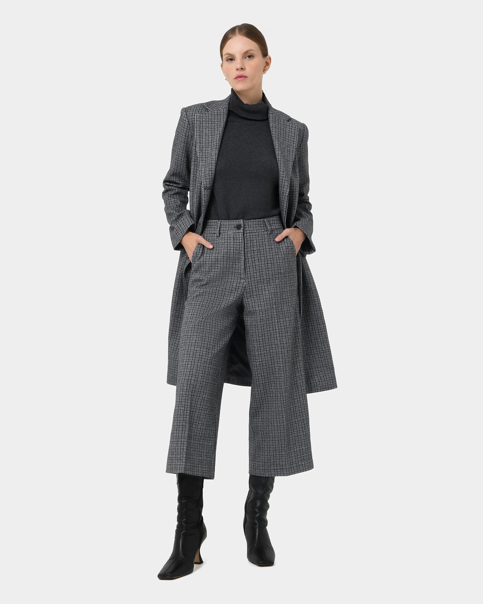 Maxine Check Coat