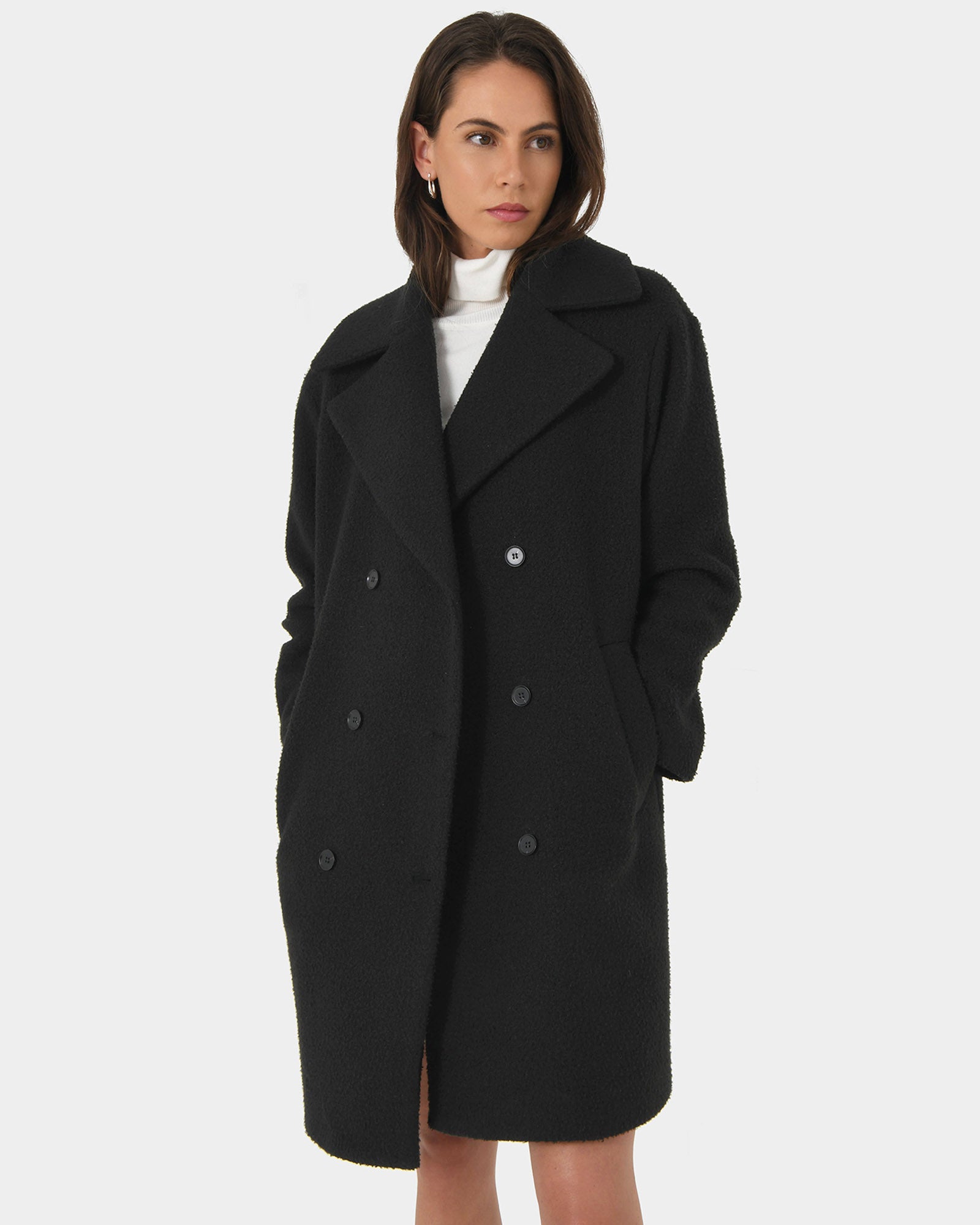 Zahra Boucle Yarn Coat