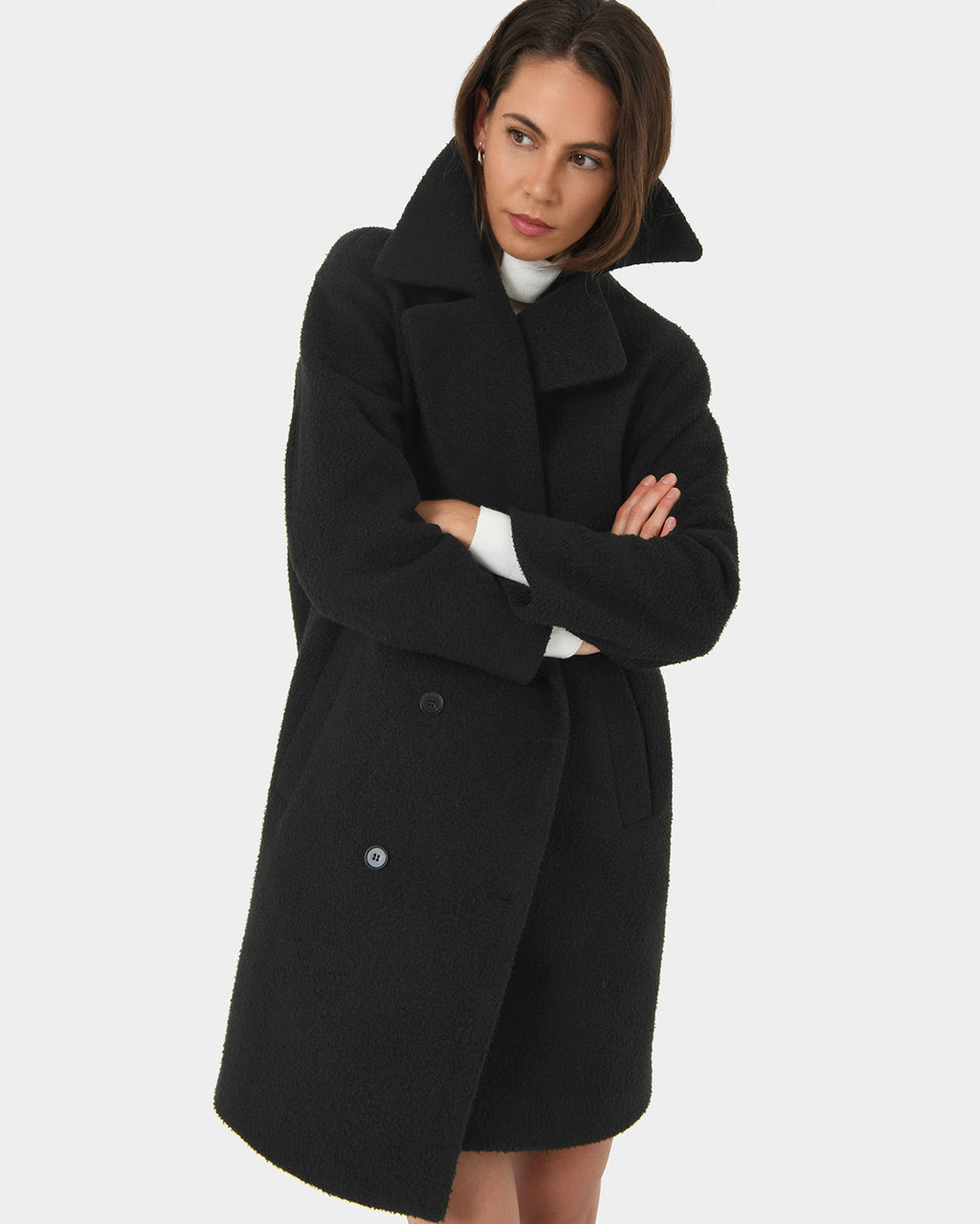 Zahra Boucle Yarn Coat
