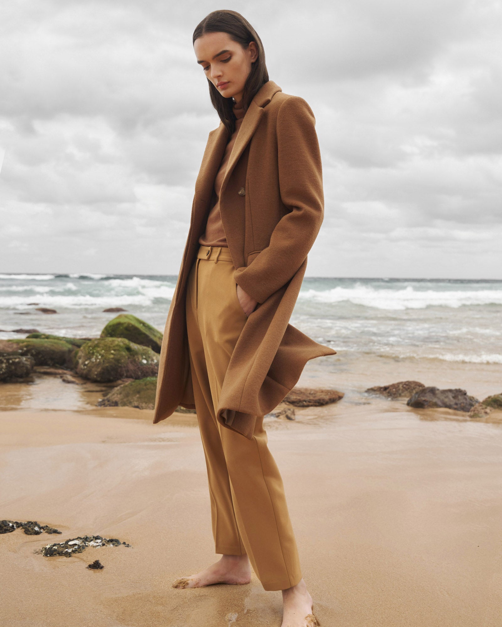 Sanvi Chesterfield Wool Coat