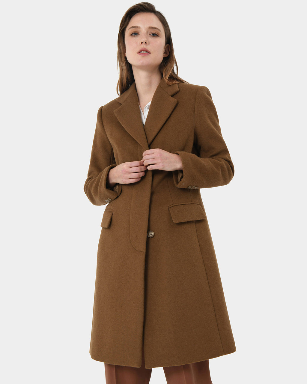Sanvi Chesterfield Wool Coat