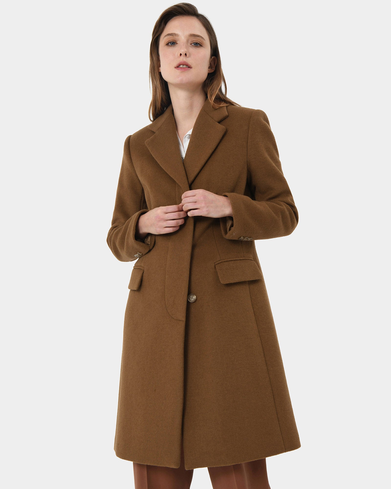 Sanvi Chesterfield Wool Coat