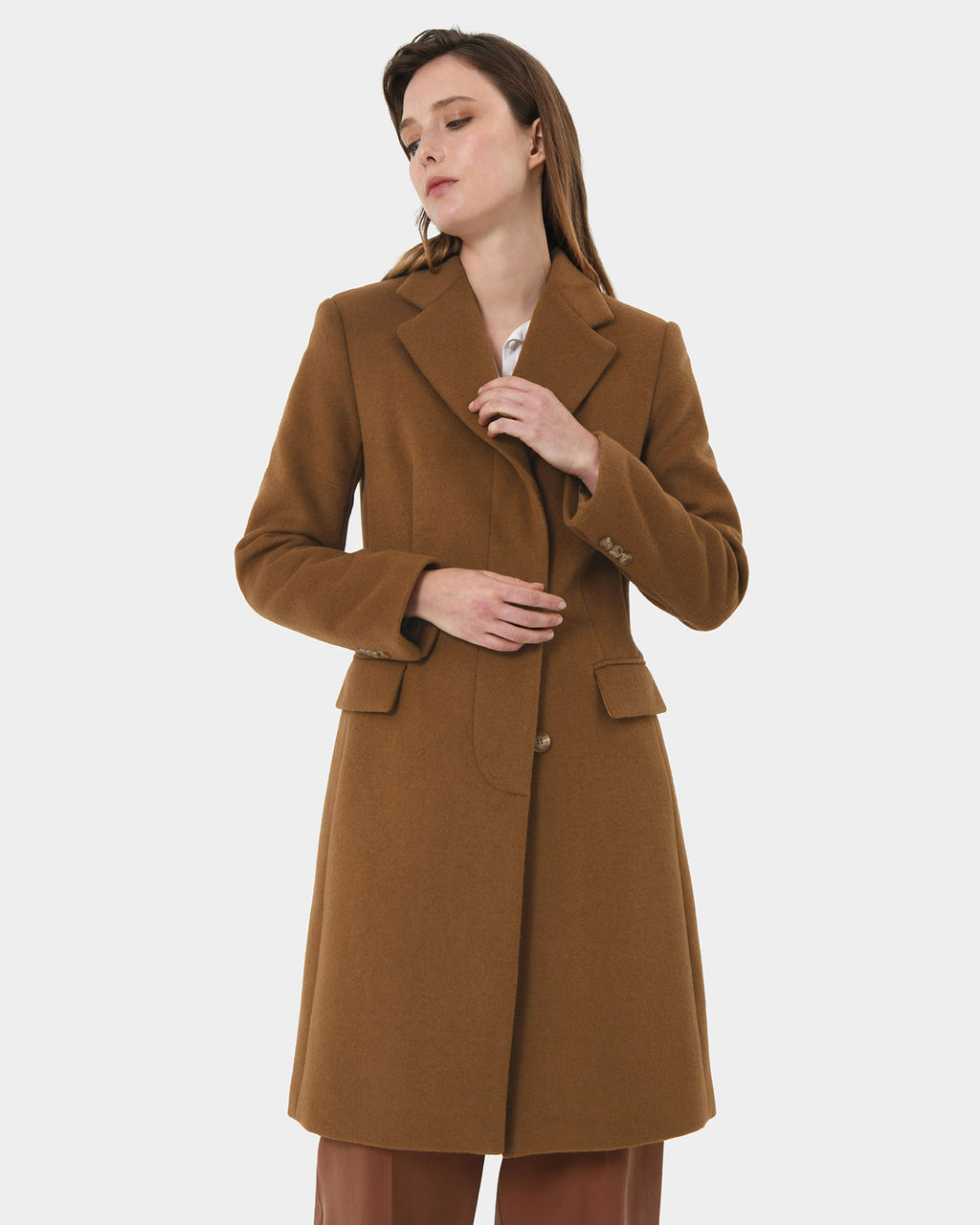 Sanvi Chesterfield Wool Coat