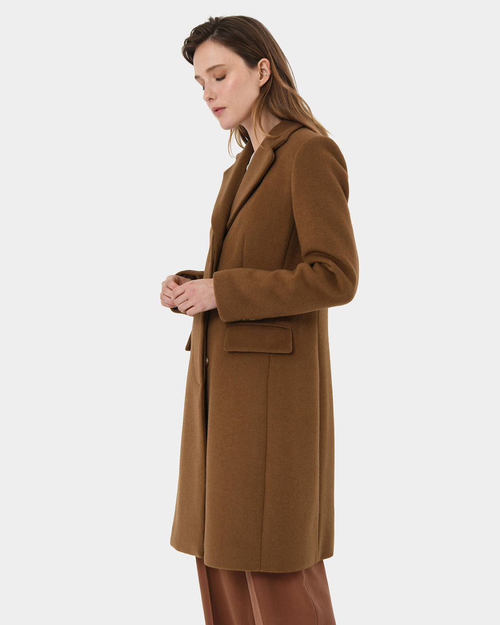 Sanvi Chesterfield Wool Coat