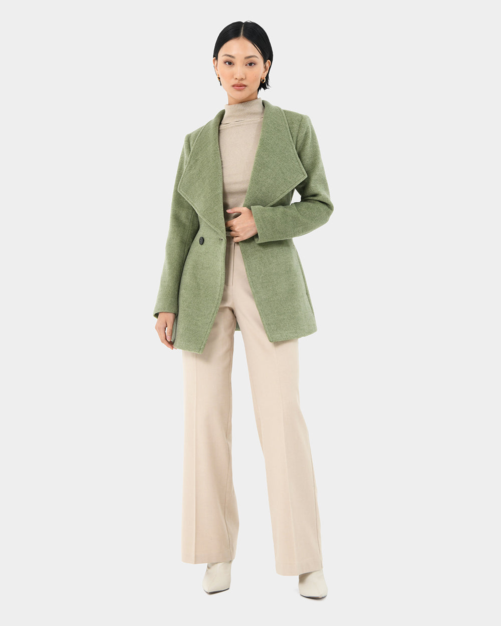 Aileen Double Breast Wrap Coat