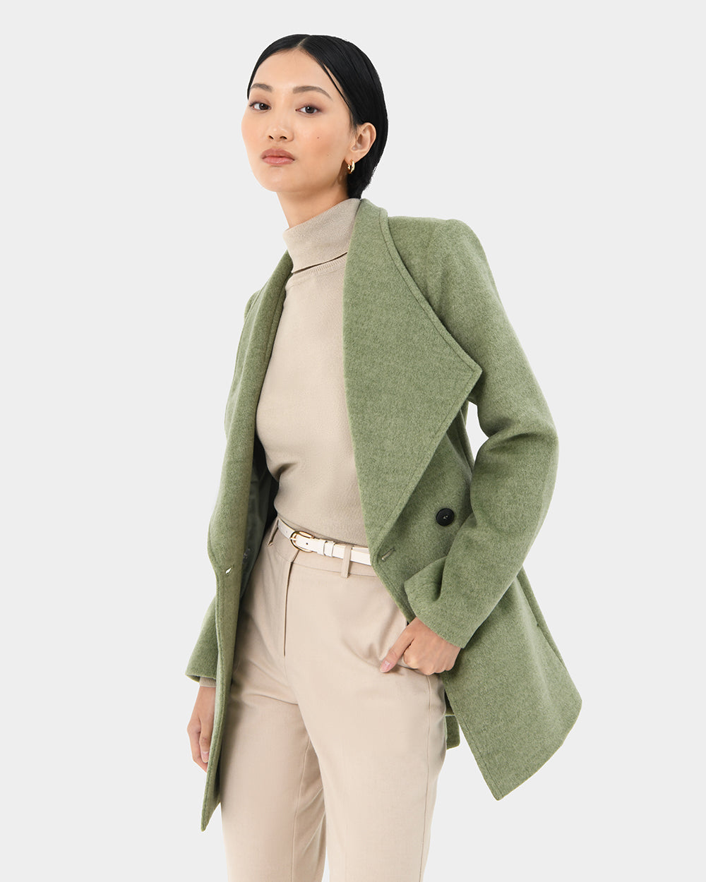 Aileen Double Breast Wrap Coat