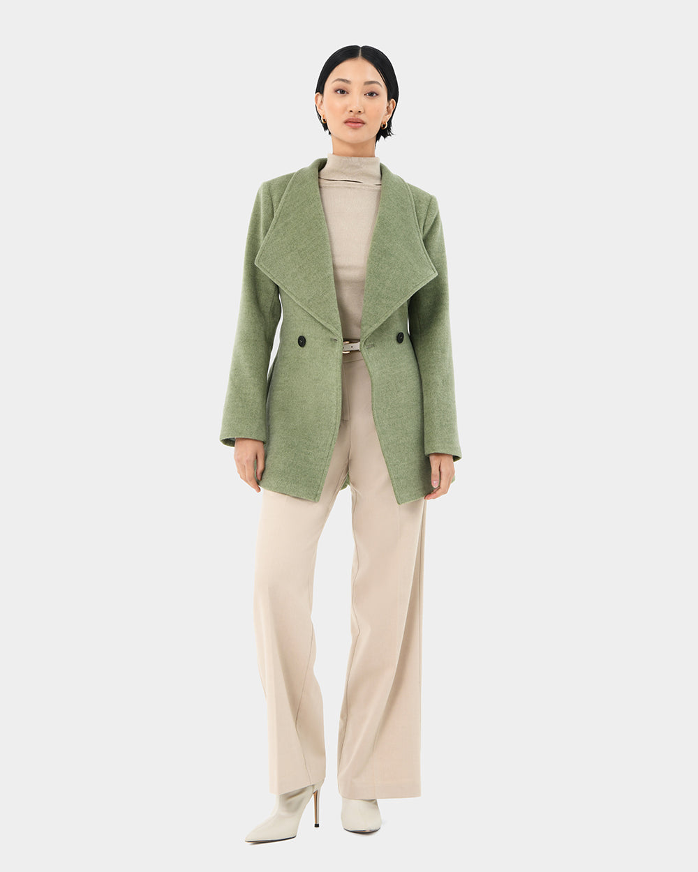 Aileen Double Breast Wrap Coat
