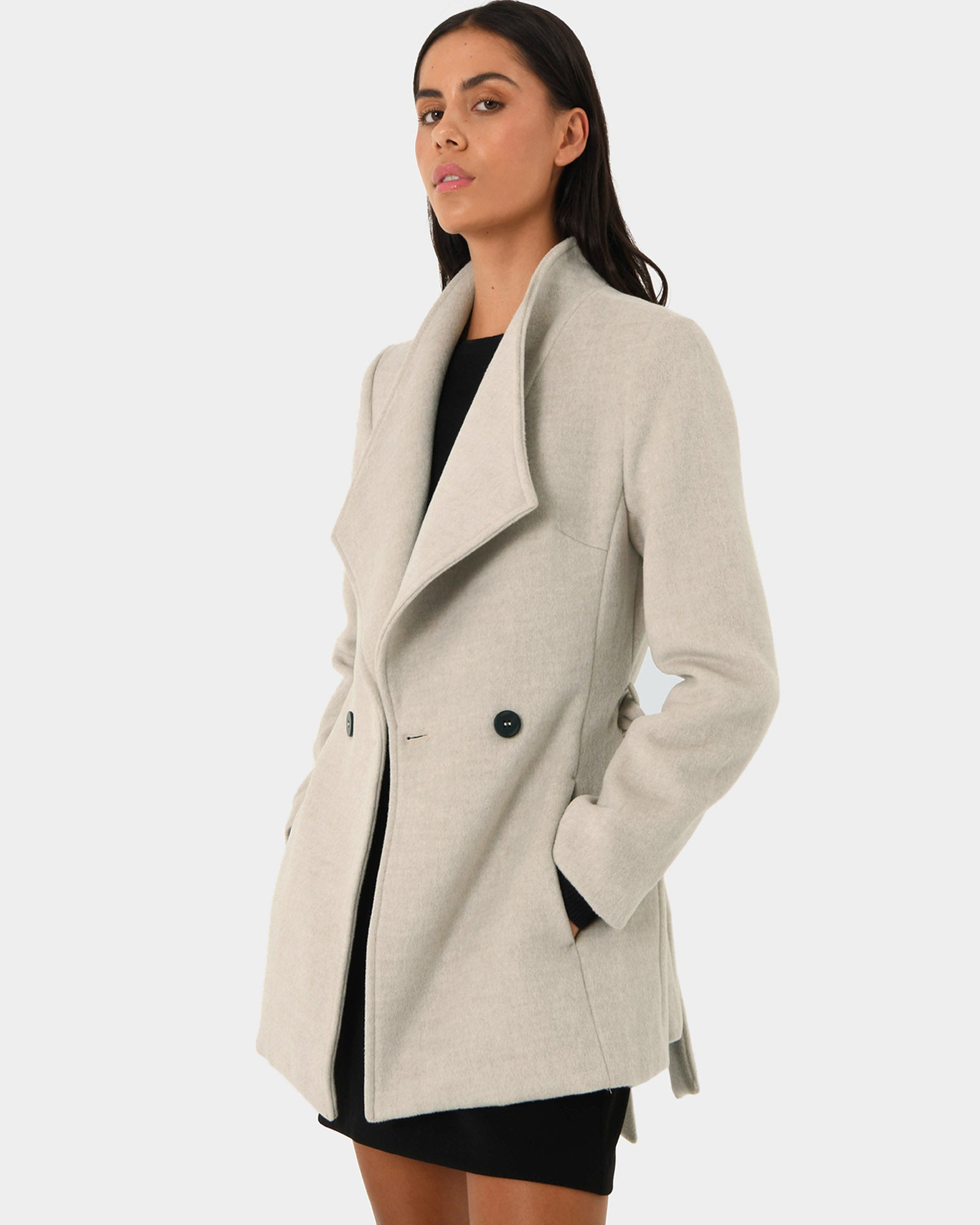 Aileen Double Breast Wrap Coat