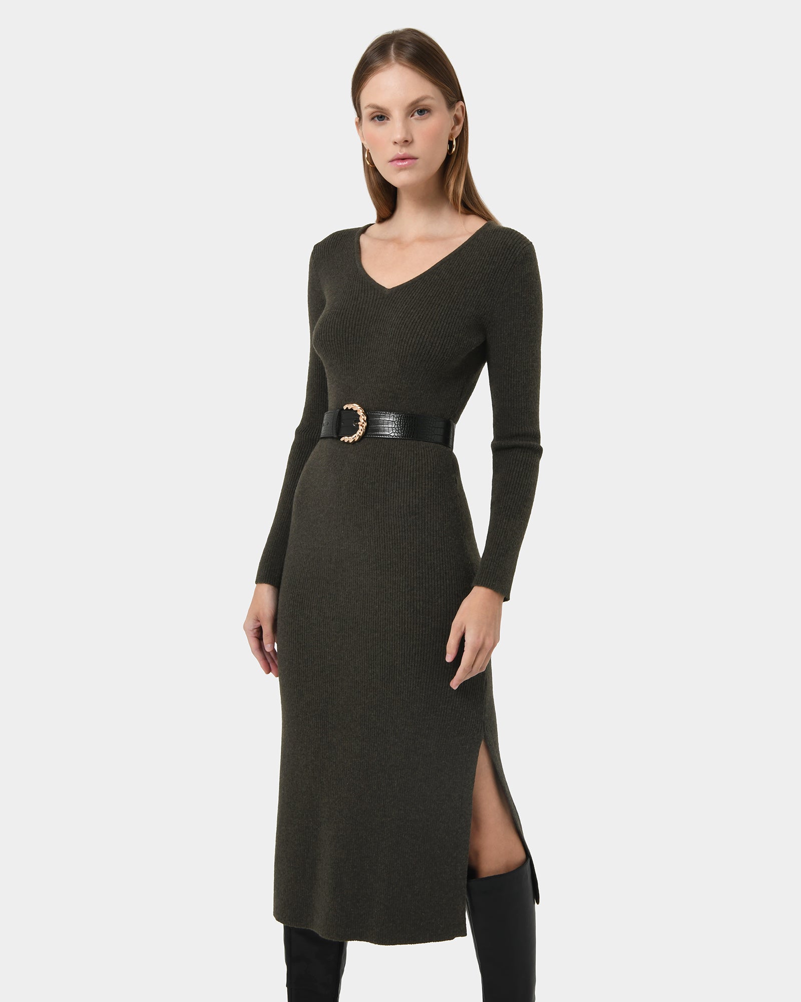 Harriet Tie Waist Knit Dress