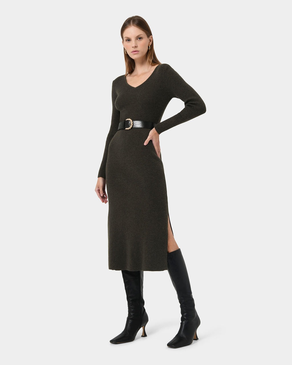 Harriet Tie Waist Knit Dress