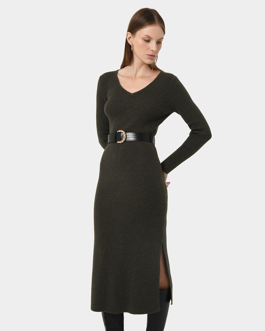 Harriet Tie Waist Knit Dress