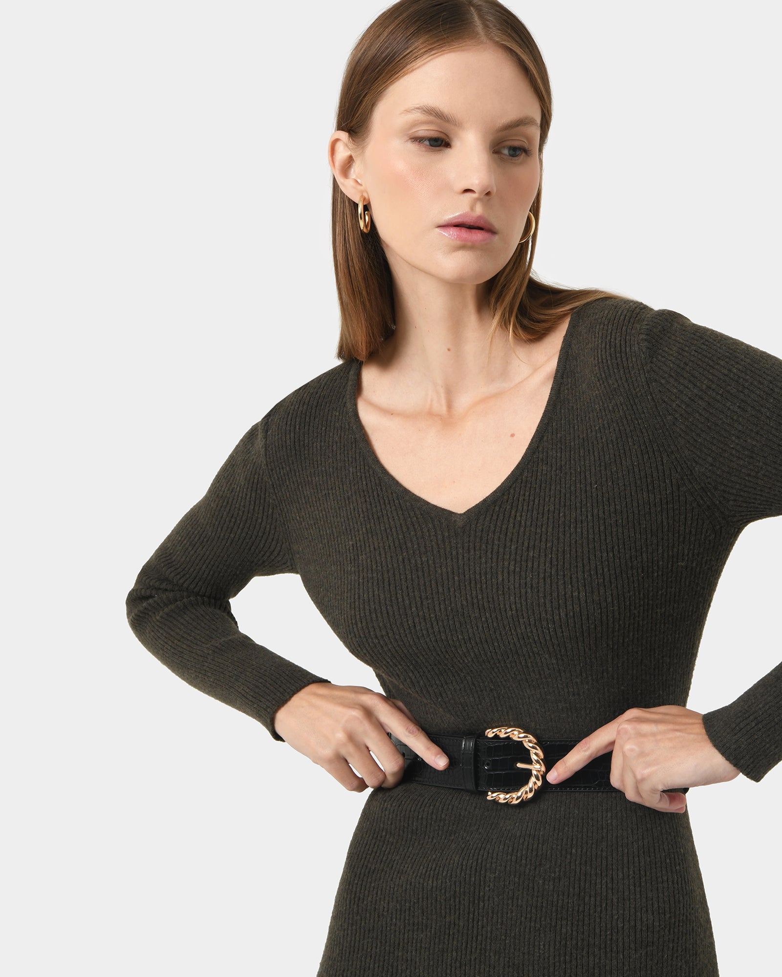 Harriet Tie Waist Knit Dress