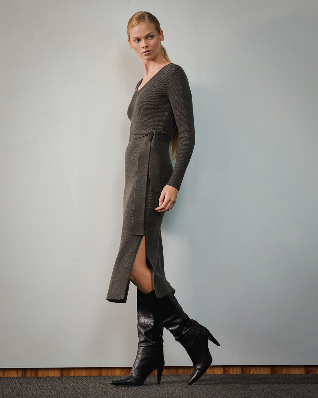 Harriet Tie Waist Knit Dress