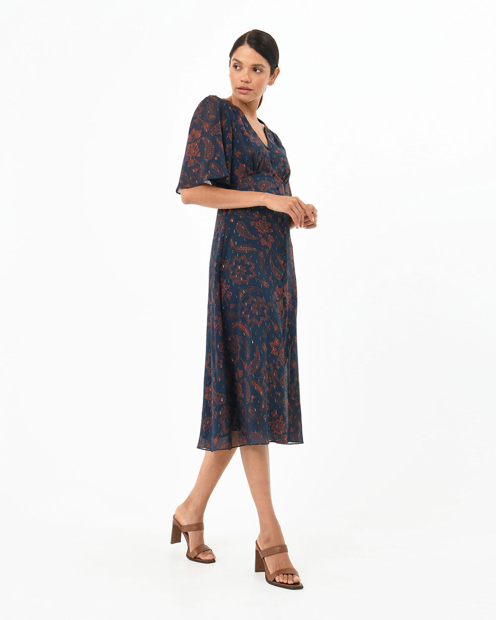 Karley Flutter Sleeve Dress