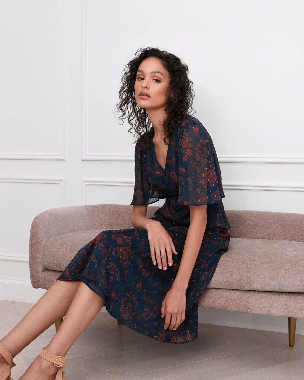Karley Flutter Sleeve Dress