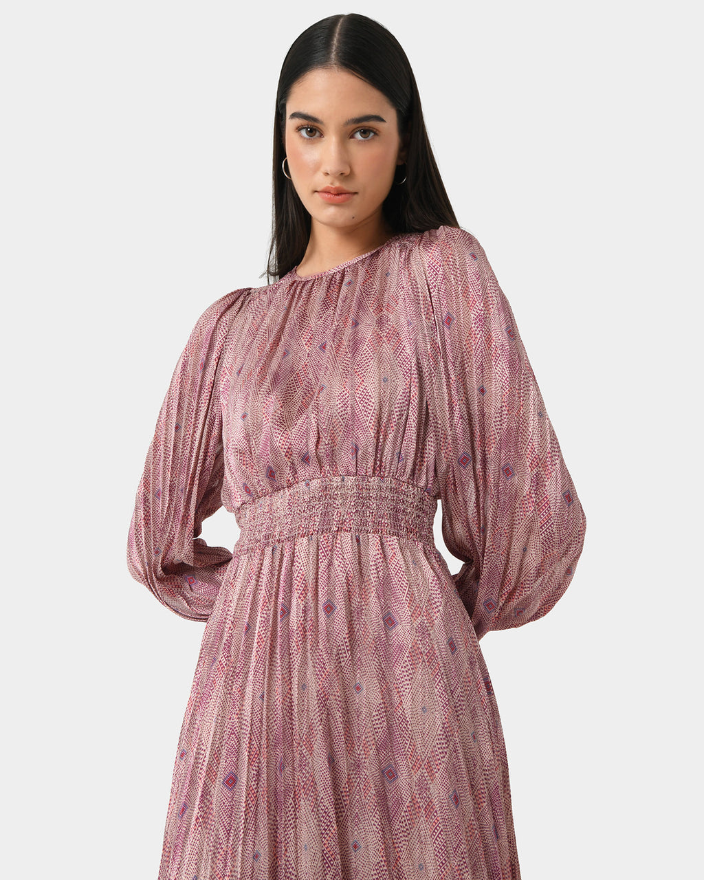 Alexis Printed Pleated Dress
